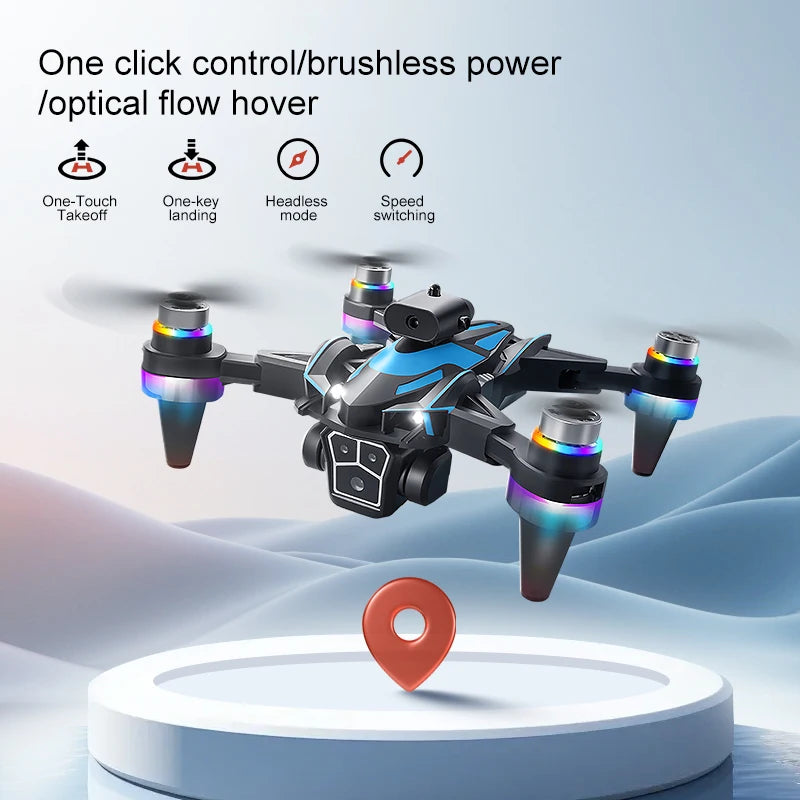 Drone K12 Max - RC Brushless Professionnel Double Caméra 4K Évitement Obstacles Écran 4.3" Pliable Quadricoptère