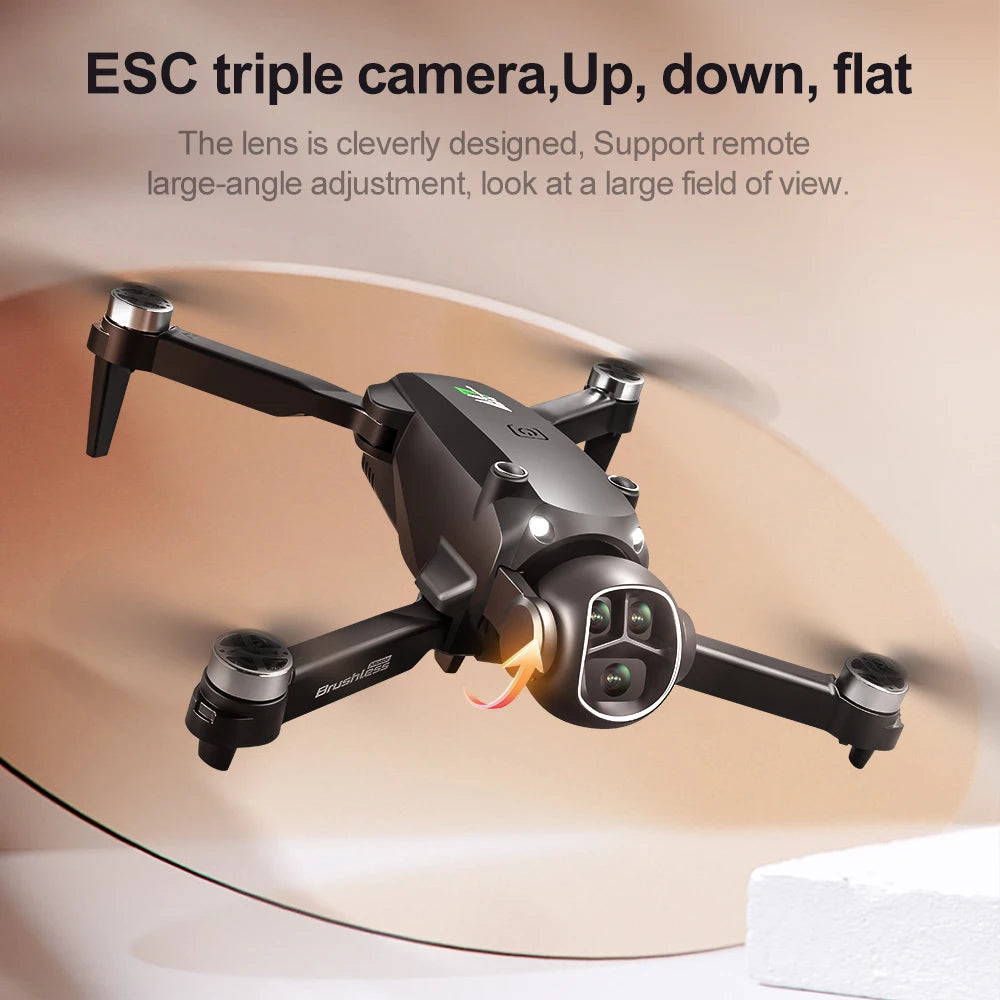 Drone M7 - 8K Brushless Écran 4.3" 5G HD Double Caméra EIS Positionnement Optique Photographie Aérienne Quadricoptère RC