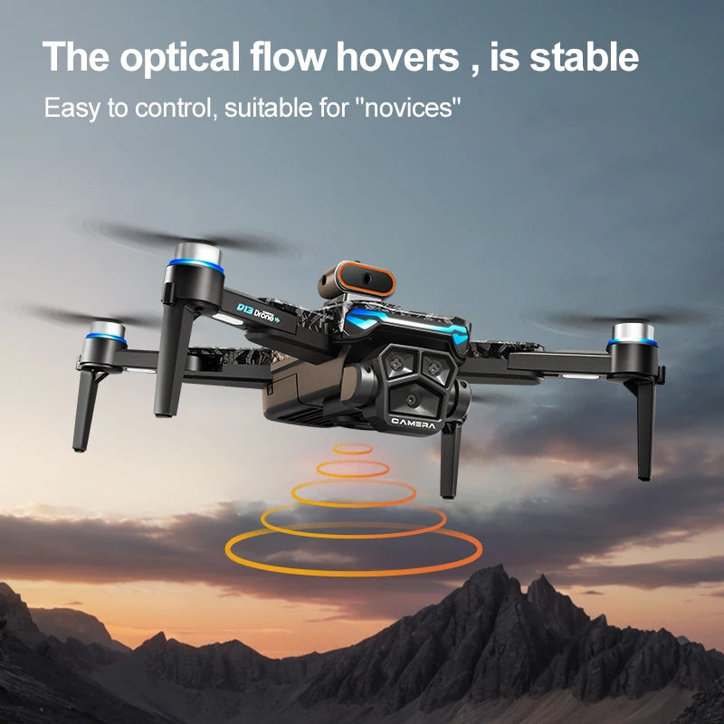 D039 - Drone D13 Pro - Triple Caméra 4K HD Écran 4.5" WiFi 5G FPV Brushless Évitement Obstacles 360° RC Quadcopter