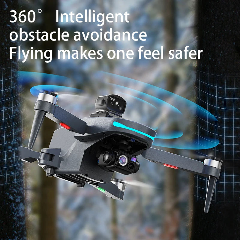 Drone L200 - Plus GPS 4K Professionnel Nacelle 3 Axes Caméra HD Évitement Obstacles Brushless 5G WiFi FPV RC Quadricoptère