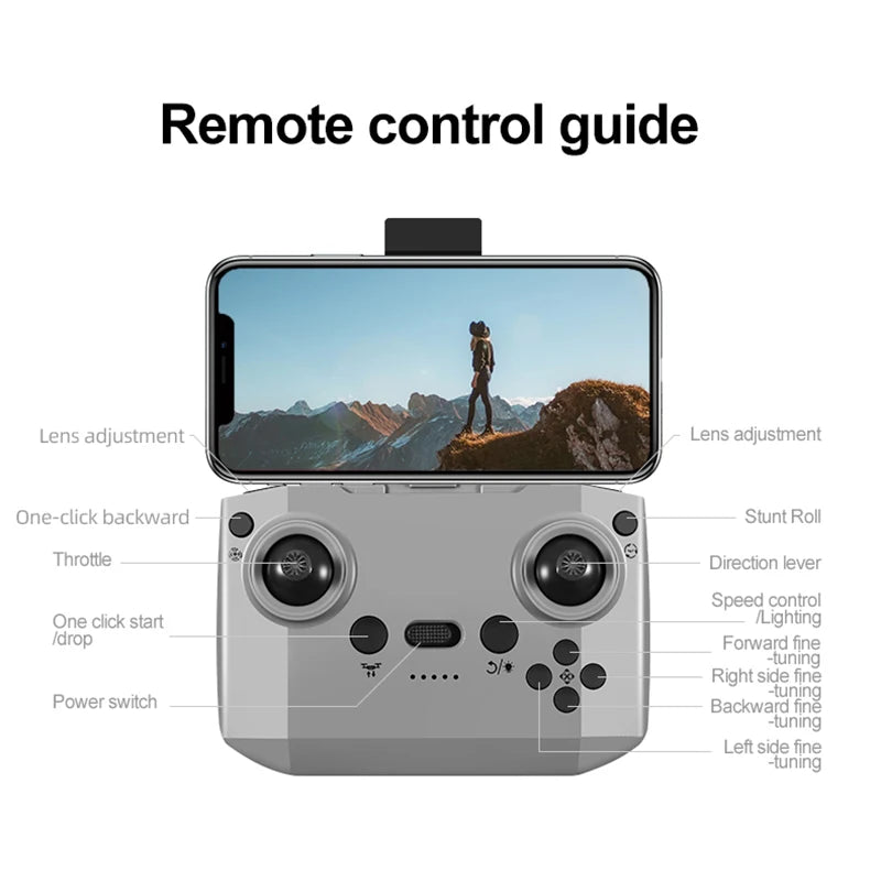 A11 Drone - Original 4K Camera, Professional HD WiFi, Dual Camera, Optical Positioning, Aerodynamic RC Fuselage