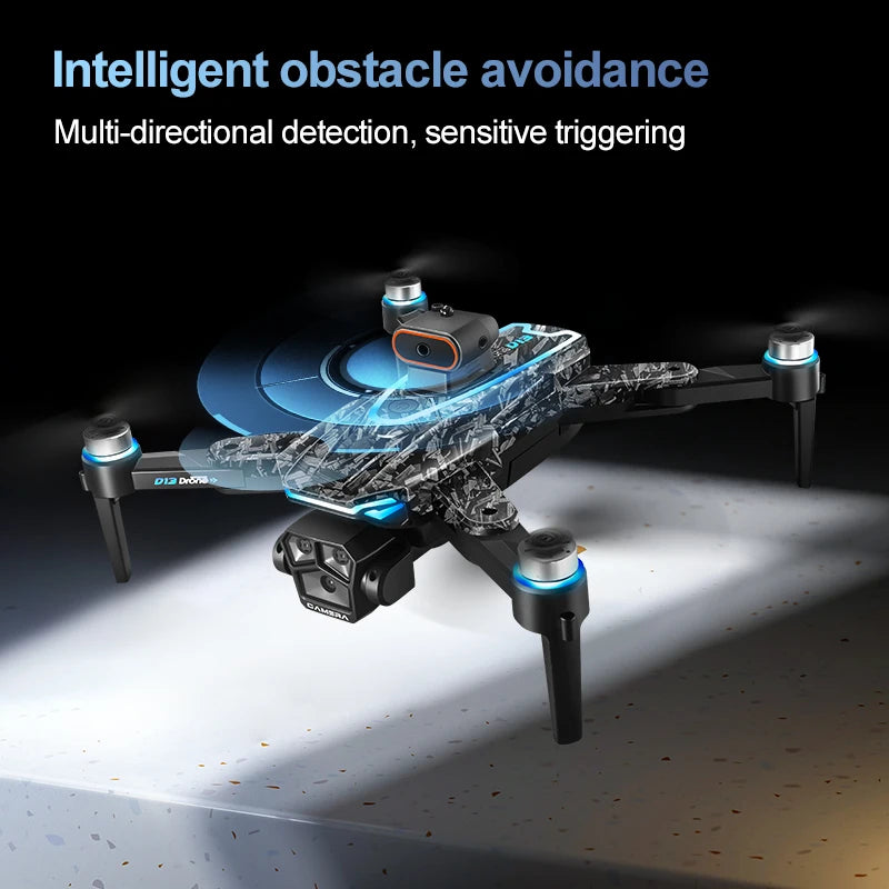 D039 - Drone D13 Pro - Triple Caméra 4K HD Écran 4.5" WiFi 5G FPV Brushless Évitement Obstacles 360° RC Quadcopter