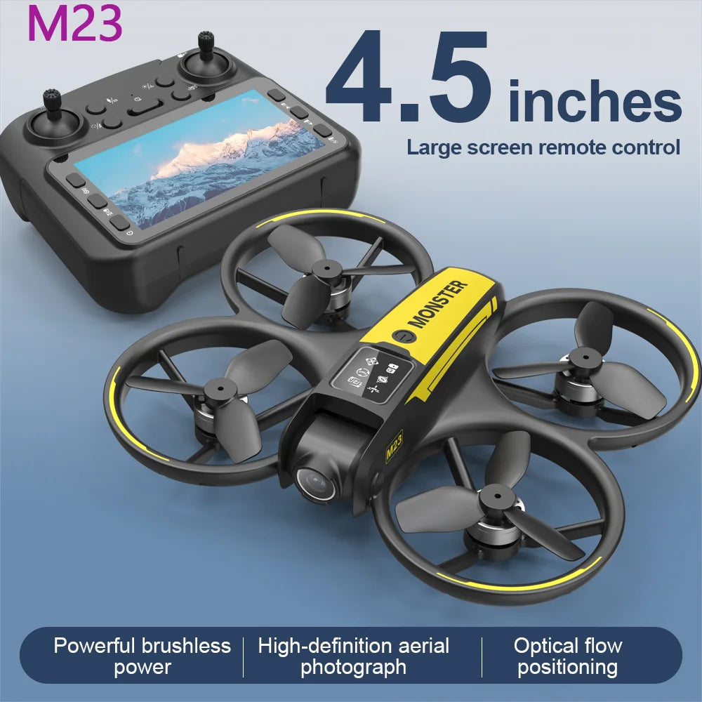 M23 Drone - 2025 - Professional 4K Dual Camera with 360° Control Screen, Acrobatic Flip, One-Button Takeoff and Landing