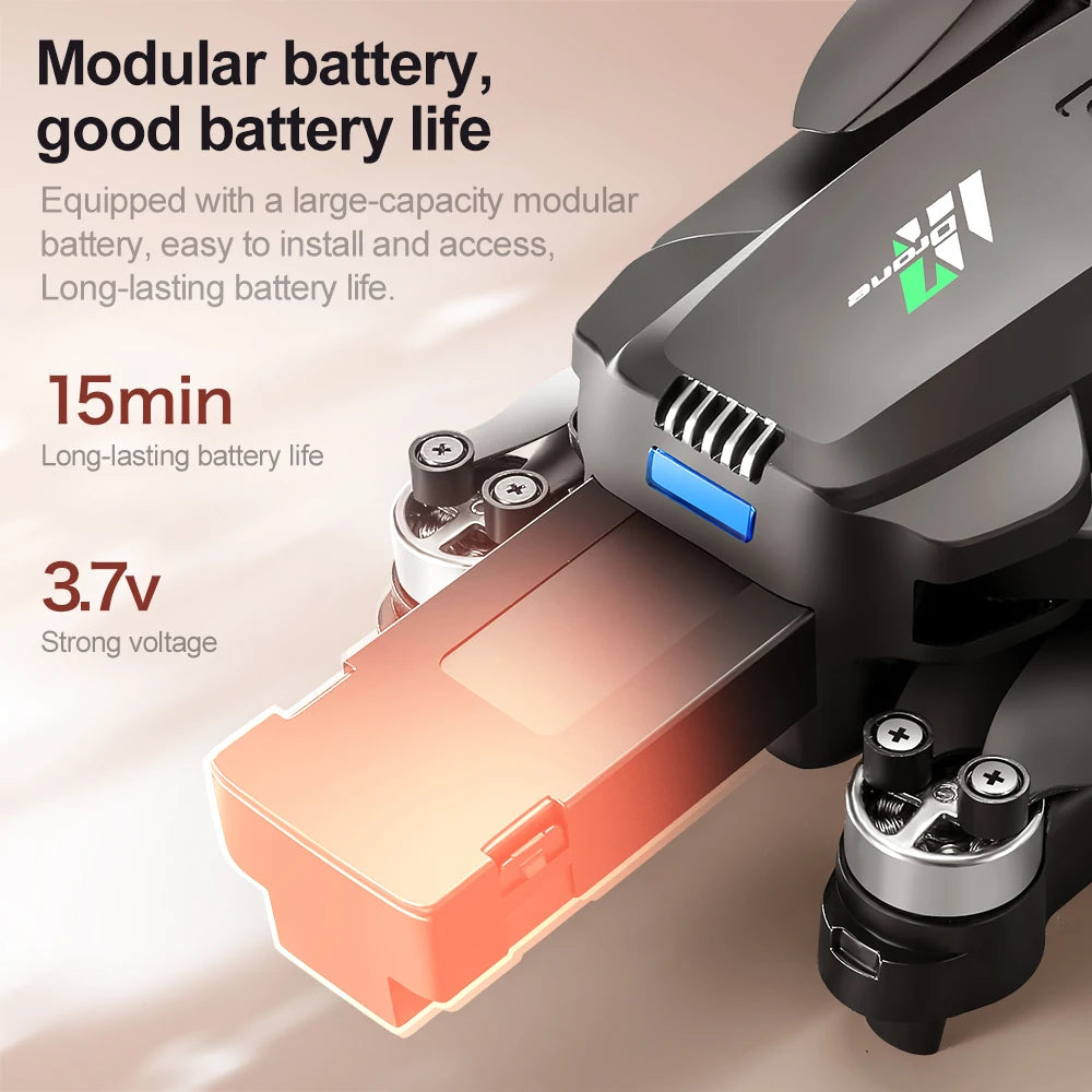 M7 Drone - 8K Brushless 4.3" Screen 5G HD Dual Camera EIS Optical Positioning Aerial Photography RC Quadcopter