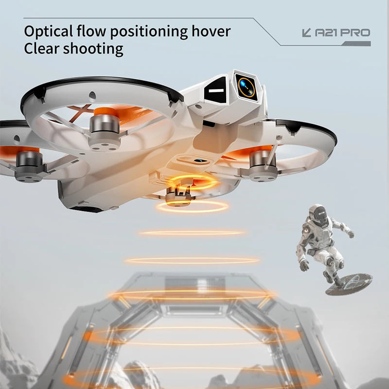 A21 PRO Drone - Mecha Style, 4K Camera, Brushless Motor, Integrated FPV Remote Control, Full Protection, Intelligent WiFi Aerial
