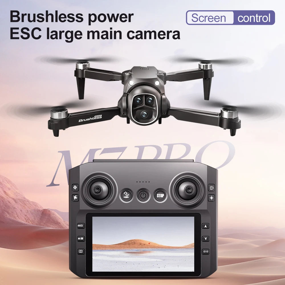 M7 Drone - 8K Brushless 4.3" Screen 5G HD Dual Camera EIS Optical Positioning Aerial Photography RC Quadcopter