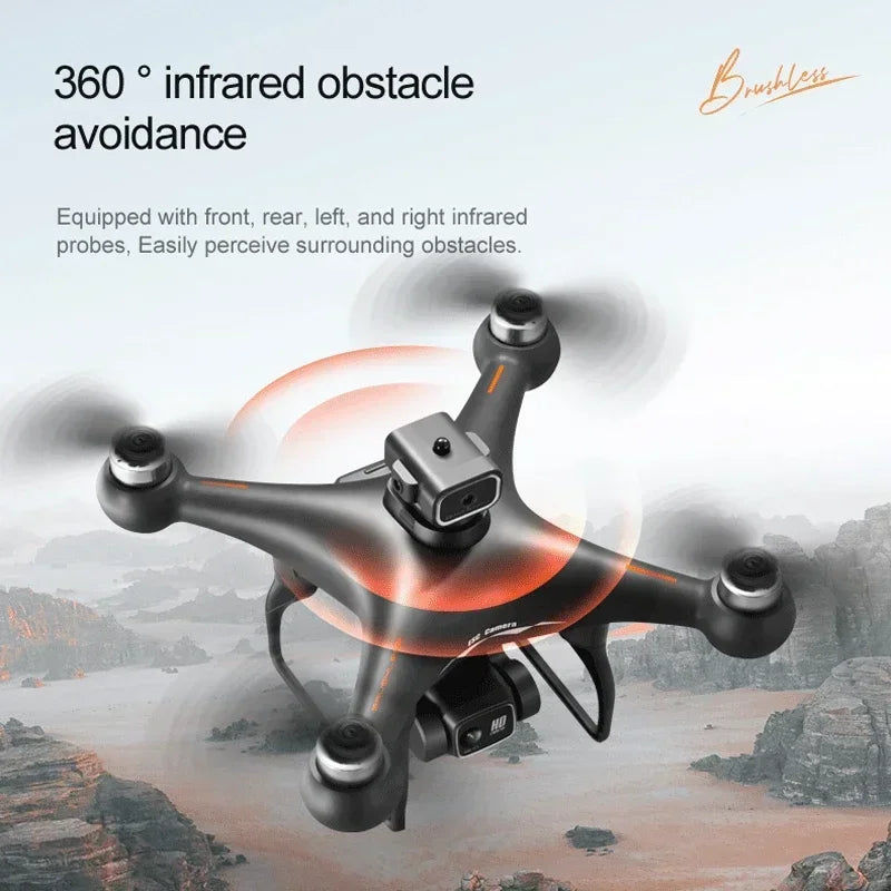 Drone S116 UAV - 8K Brushless Double Caméra Évitement Obstacles Infrarouge Positionnement Optique Zoom 50x Quadricoptère