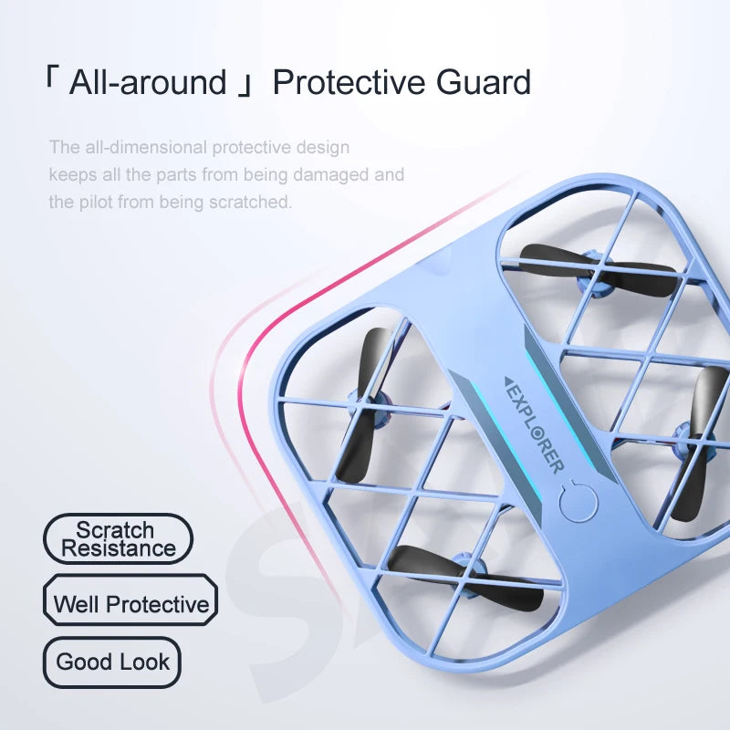 D041 - H107 Mini Drone Pocket - Caméra 4K/8K HD WiFi Télécommande Quadcopter Débutant Cadeau Enfant