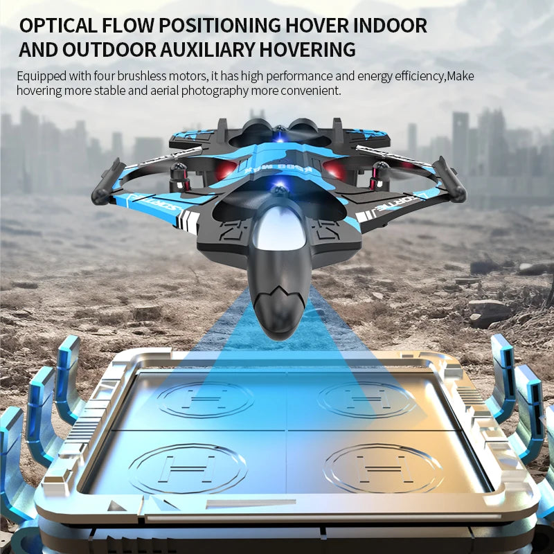 D006 - Avion RC K500 MAX sans écran - Mousse 2.4G WiFi Chasseur Voltige Acrobatique LED Colorées Hélicoptère Télécommandé Cadeau
