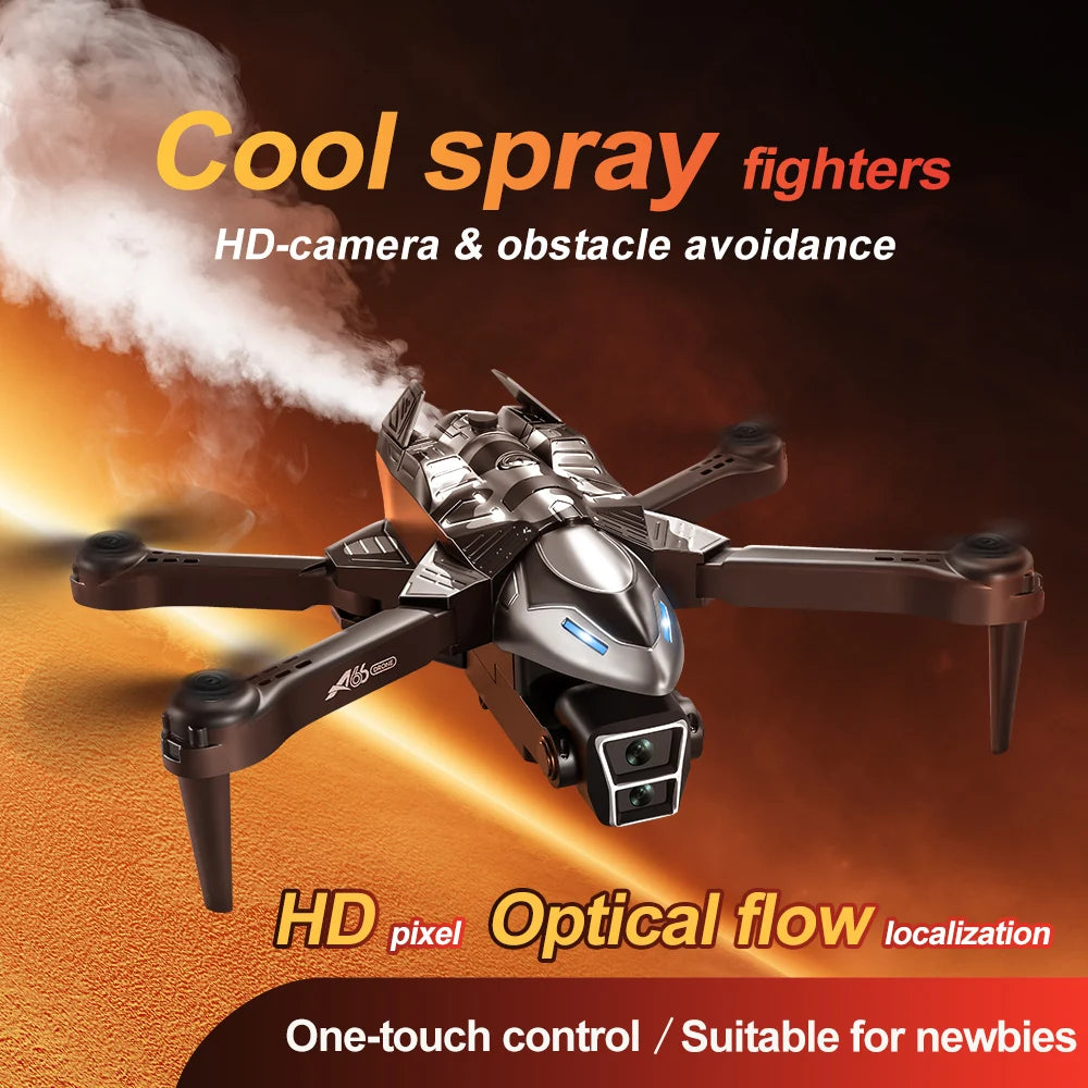 A66 Drone - Dual 8K HD Camera, WiFi 5G, Aerial Photography, Brushless Motor, Optical Positioning, Obstacle Avoidance, RC