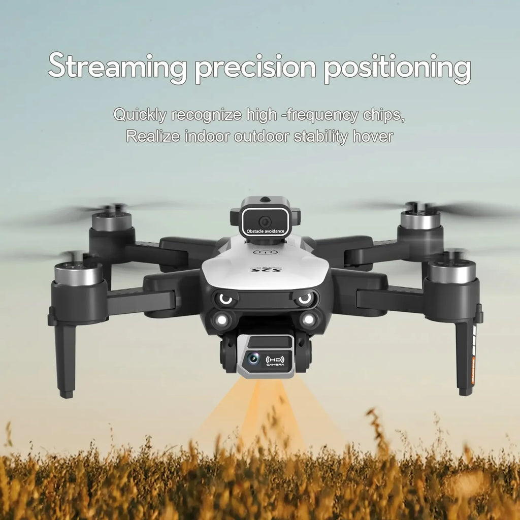 Drone S2S - Brushless Professionnel Double Caméra 8K HD Positionnement Optique Évitement Obstacles Pliable 25min Vol RC