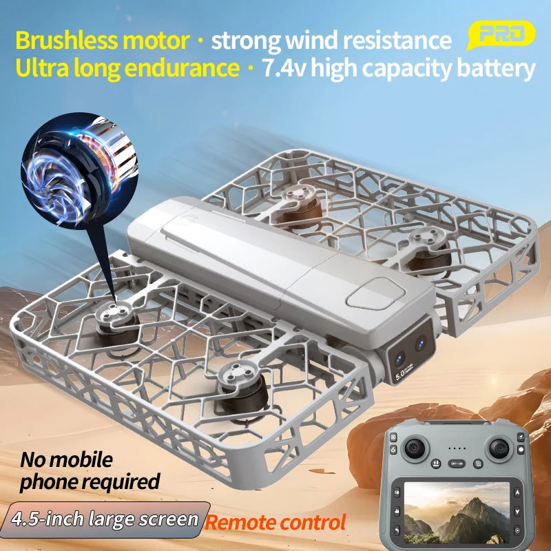 Drone S161 - RC Mini Caméra 4K HD Brushless Positionnement Optique Protection Complète Pliable Quadricoptère RC