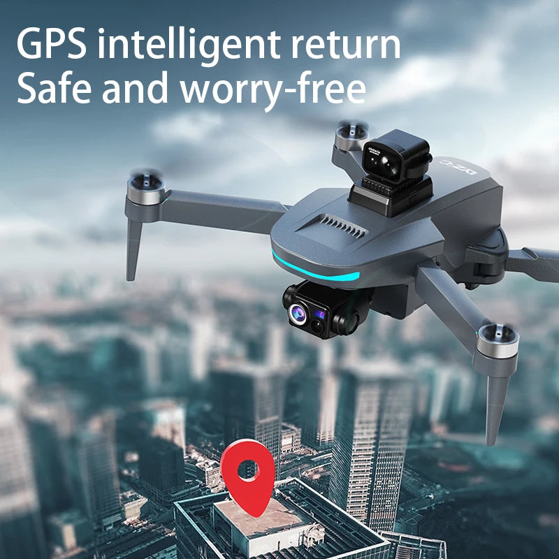 Drone L200 - Plus GPS 4K Professionnel Nacelle 3 Axes Caméra HD Évitement Obstacles Brushless 5G WiFi FPV RC Quadricoptère