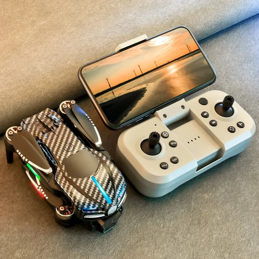 D042 - Drone V186 Pro - Caméra 8K Triple HD Évitement Obstacles 540° GPS Brushless Pliable Quadricoptère FPV