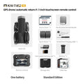 Drone KAI TWO - RC GPS 8K HD Professionnel Double Caméra Brushless Évitement Obstacles Écran Tactile 4.5" Nacelle 3 Axes