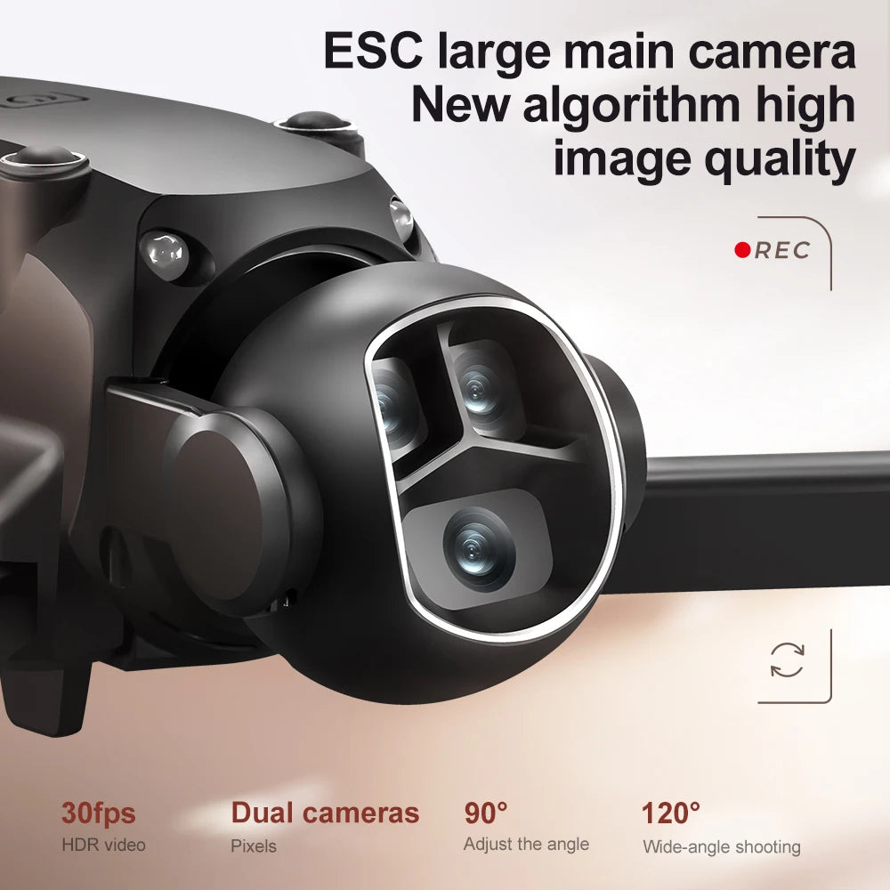 M7 Drone - 8K Brushless 4.3" Screen 5G HD Dual Camera EIS Optical Positioning Aerial Photography RC Quadcopter