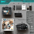 Z105 Drone - Dual 4K Cameras, Brushless Motor, Anti-Vibration Gimbal, 4.3" Screen, WiFi, Optical Positioning, RC