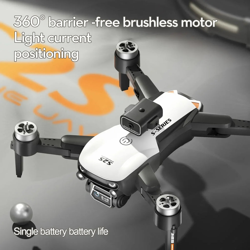 Drone S2S - Brushless Professionnel Double Caméra 8K HD Positionnement Optique Évitement Obstacles Pliable 25min Vol RC