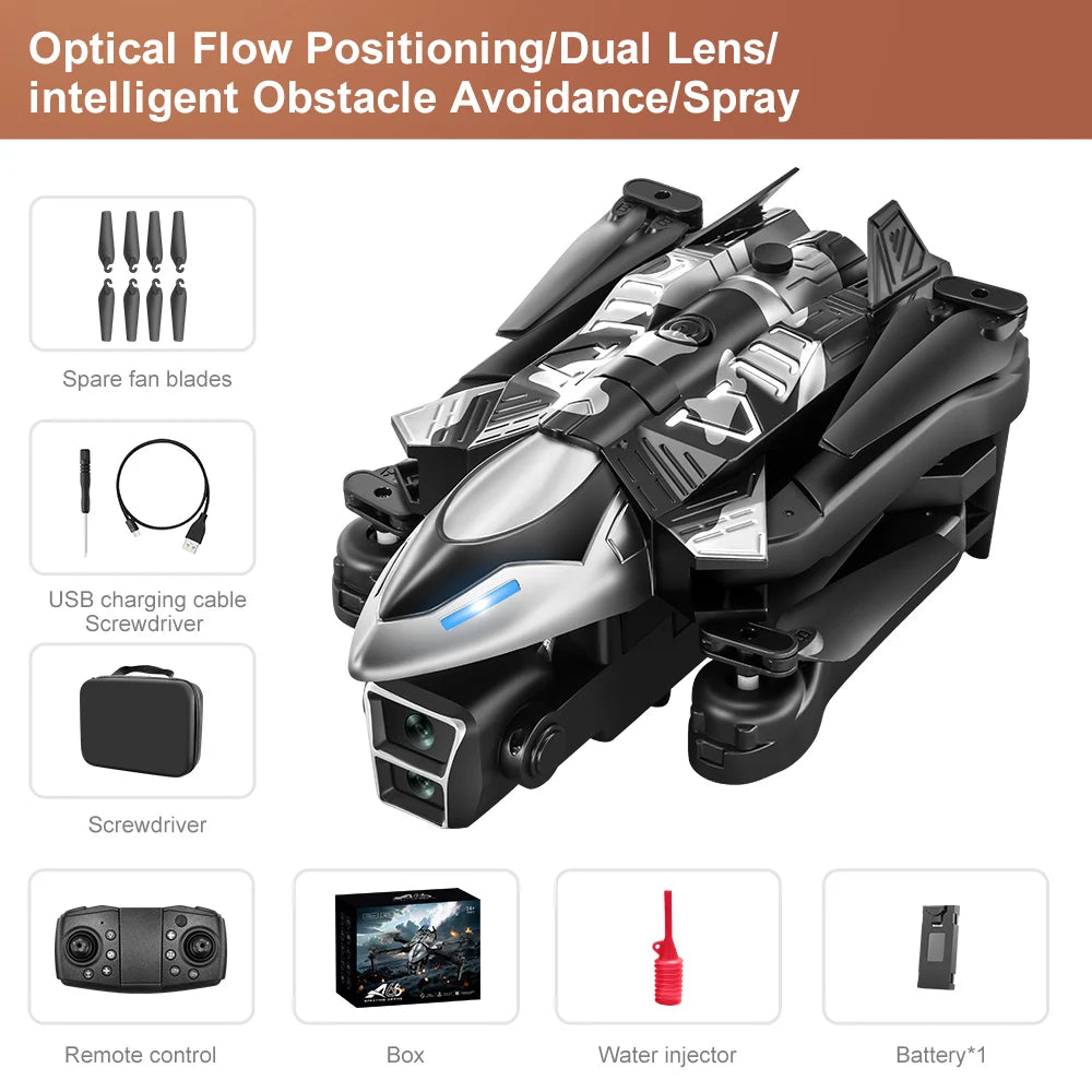 A66 Drone - Dual 8K HD Camera, WiFi 5G, Aerial Photography, Brushless Motor, Optical Positioning, Obstacle Avoidance, RC