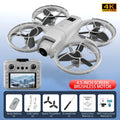 D009 - Drone H137 PRO - GPS Caméra 4K HD Double Brushless Écran 4.5" Positionnement Optique Évitement Obstacles 4 Côtés RC