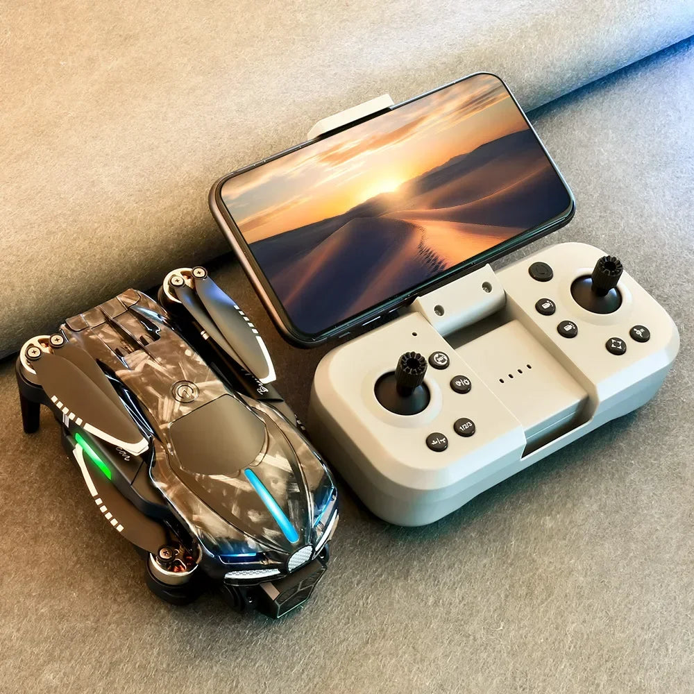 D042 - Drone V186 Pro - Caméra 8K Triple HD Évitement Obstacles 540° GPS Brushless Pliable Quadricoptère FPV